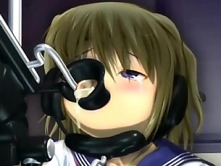 Petite anime cutie enjoys fucking machines