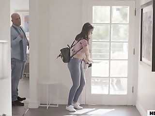 Asian teen and her step daddy fucking roughly