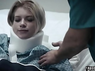 19 years young female patient Arya Fae fucked by her perverted doctor at the hospital