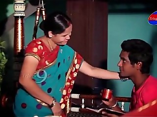 Mahi aunty tempting to young boy in her house - YouTube.MP4
