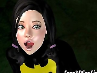 Hot 3D batgirl getting fucked hard by the joker