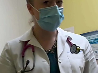 Doctor can’t stop glaring at the bulge in my pants.