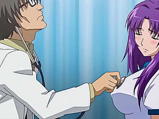 Los Pezones de la Jovencita Tetona se Ponen Duros Durante el Examen Médico - Hentai