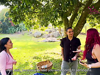 He discovers my boyfriend's infidelity with my best friend but I decide to forgive them and we have a delicious threesome.