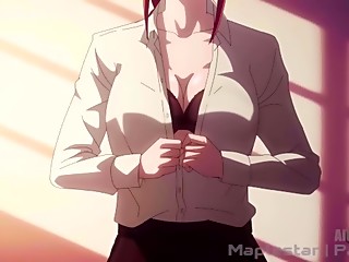 4K Chainsaw man, Denji finally gets his treat from Makima. Ai Upscaled  Maplestar