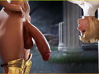 3D Futanari MILF fucks Girl and cum in pussy and mouth, Hot Futa MNCZPS5K