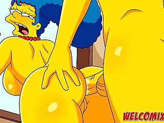 A birthday with orgy and sex! Simpsons XXX porn
