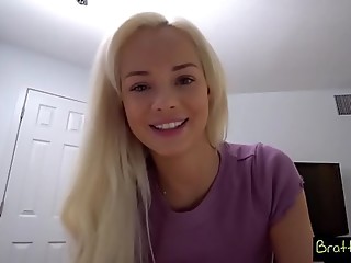 Hot StepSis Elsa Jean Trades Her Horny Step Brother Cash For His Cock